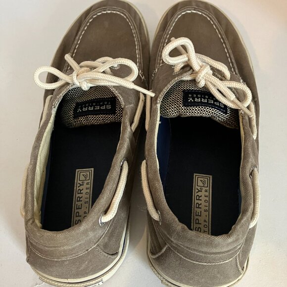 Sperry Top Sider Mens 2 Eyed Brown Washed Slip On/tie Boat Shoes Size 12 M. - Picture 4 of 11